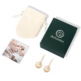 Pearl Orbit Drop Earrings