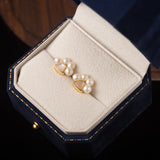 Cute Cat Paw Pearl Earrings