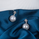 Sparkle Pearl Drop Earrings